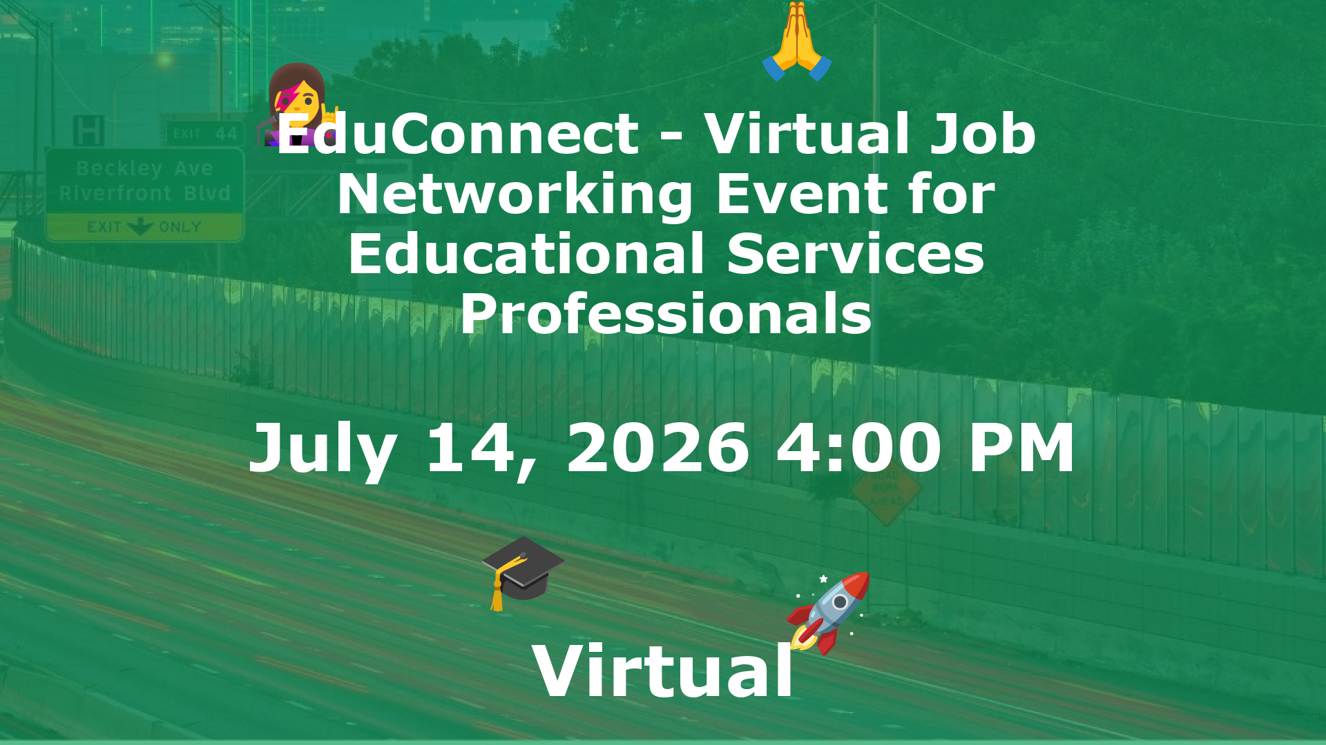 EduConnect - Virtual Job  Networking Event for Educational Services Professionals event image